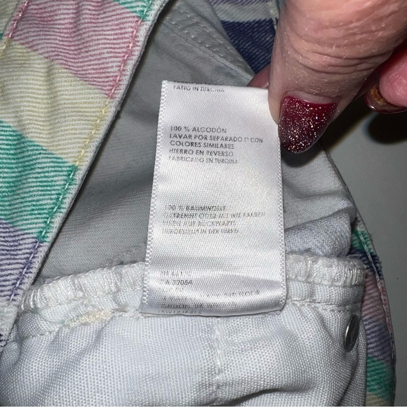 BDG Urban Outfitters Rainbow Stripe High Rise Mom Jean Sz 26 - Picture 6 of 12